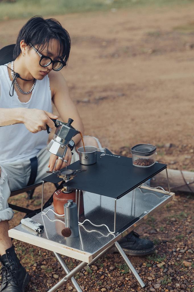 CAMPING MOON Кемпинговая кофейная кружка Solo Mug S Кружка 160 мл, набор из 4 предметов с холщовым чехлом SOLO MUG S-180-4P+B