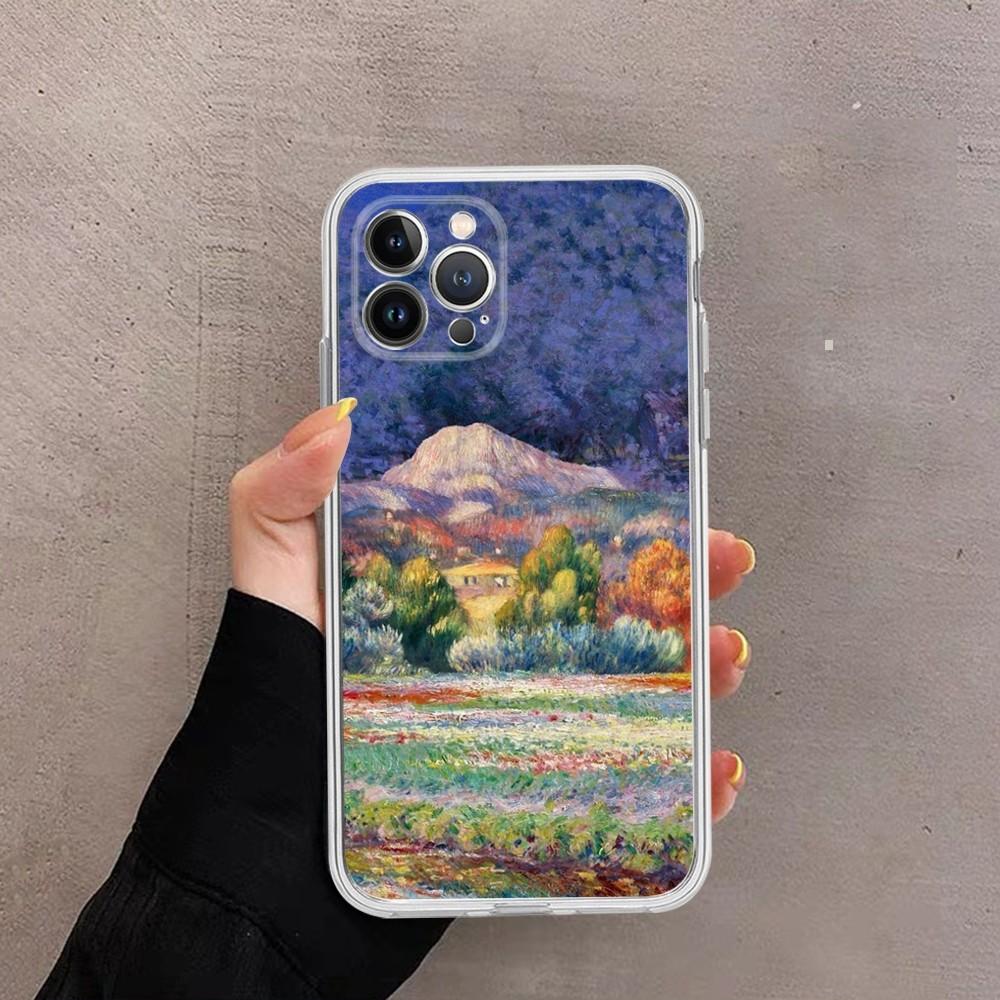 Чехол для телефона Клод Моне для iPhone 16 15 14 13 12 Mini 11 Pro XS Max X XR SE 6 7 8 Plus Мягкий силиконовый чехол