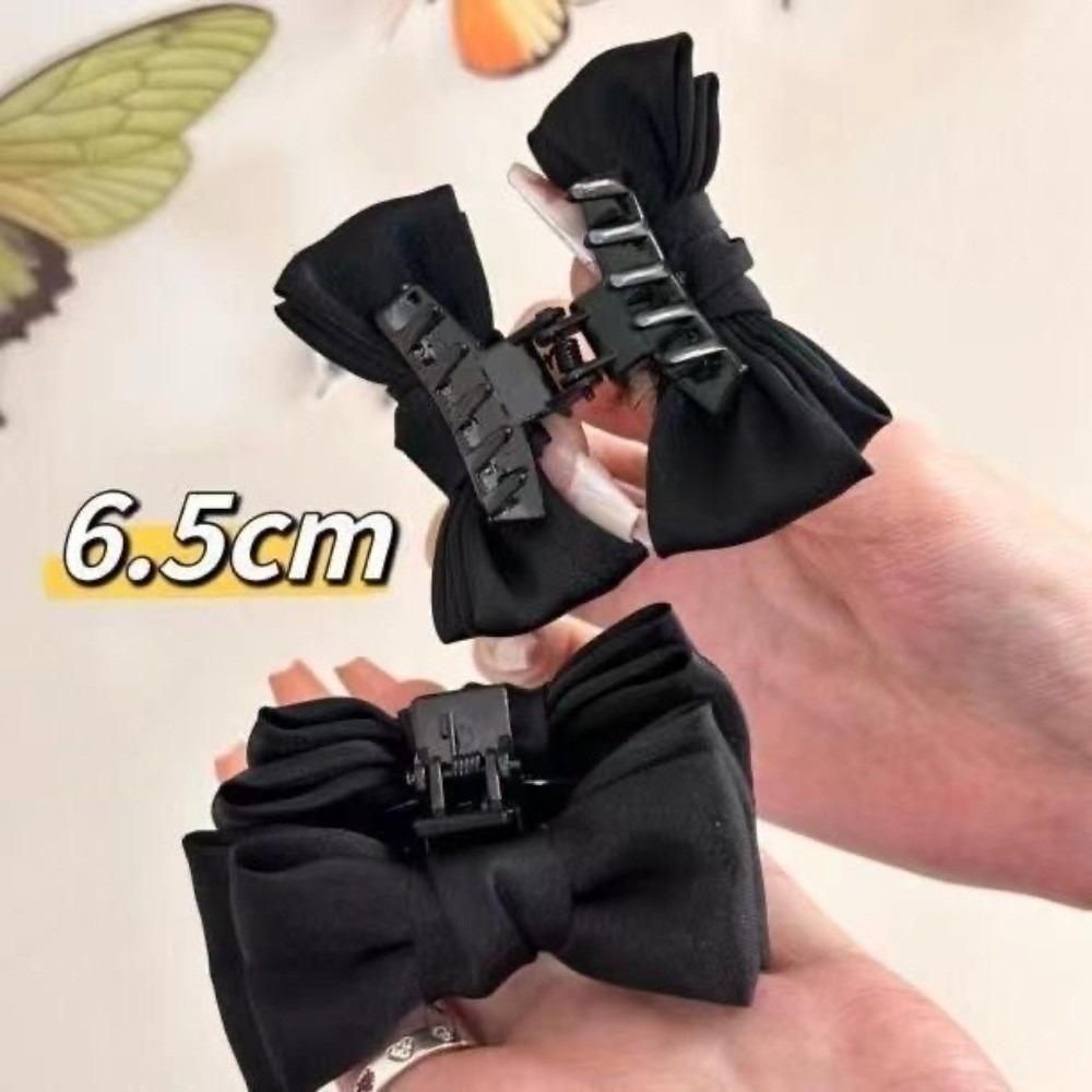 2pcs Sweet Headdress Satin Hair Clips Non-Slip Mini Shark Clip Hair Styling Clip Hair Accessories