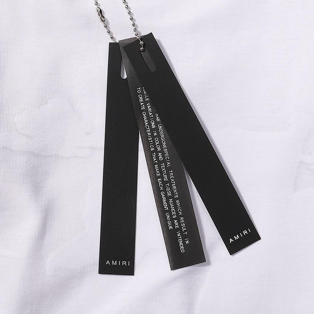 724 Amiri Лето 2025 Новая Мужская и Женская Свободная Хлопковая Футболка Большого Размера Высокого Качества Парная Футболка