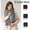 2025 USB Charging Electric Heated Scarf Rechargeable Adjustable Temperature Electric Winter Warmer Creative Unisex Warm Shawl