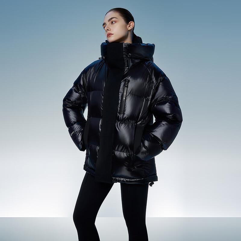 Tanboer Unisex Shiny Goose Down Puffer Jacket