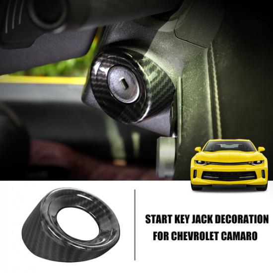 Накладка на гнездо ключа зажигания из углеродного волокна для Chevrolet Camaro 10-15