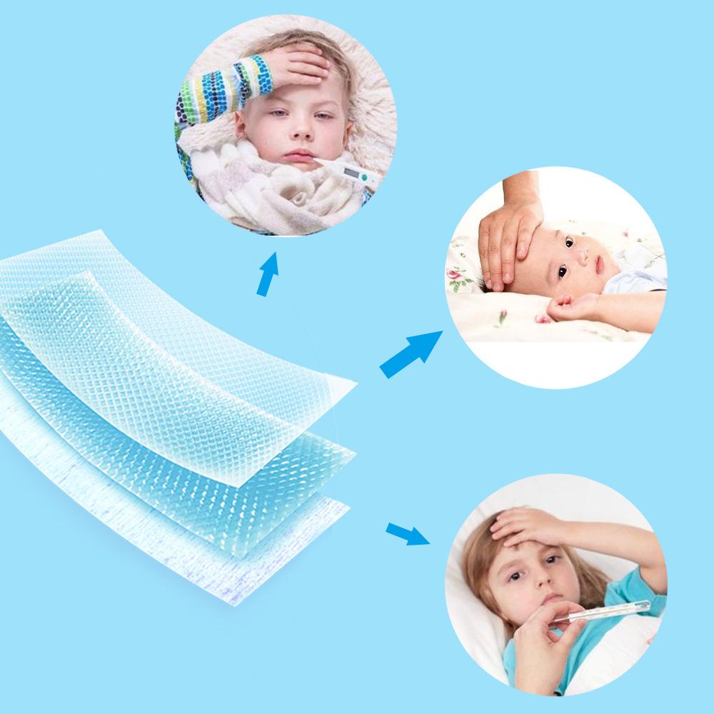 Sumifun 7 шт./кор. листовая упаковка, детский пластырь против лихорадки, быстро охлаждающий пластырь, пластырь для здравоохранения