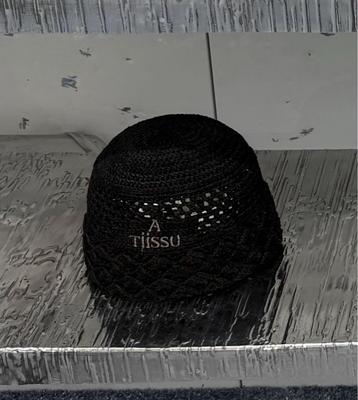 [Б/У] Панама Atiissu, Черная шапка бини, Вязаная