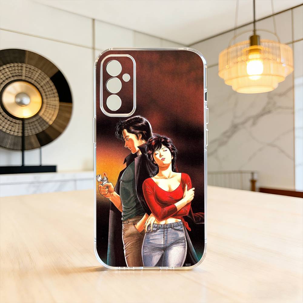 R-Retro City Hunter Комикс Чехол для телефона для SamsungA10,12,20,21S,30,31,40,50,51,52,70,71 Прозрачный чехол