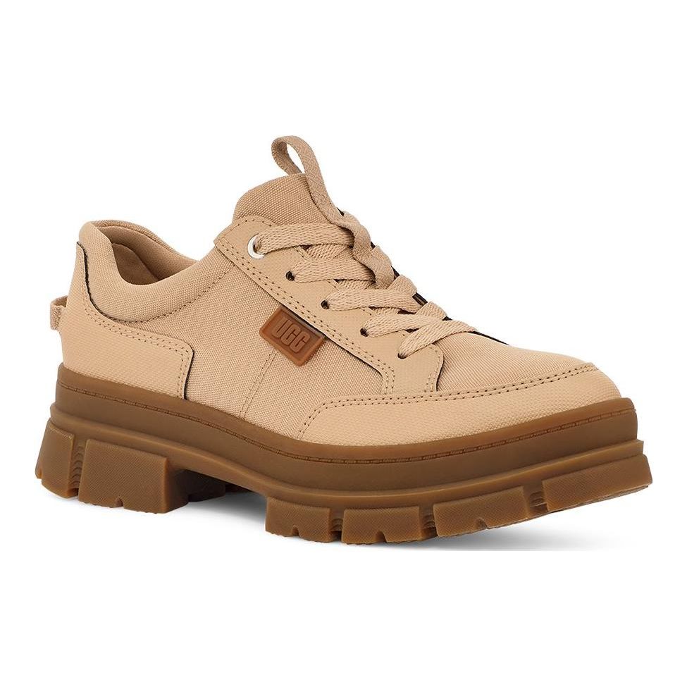 UGG Ashton Fabric Minimalist Lace-Up Round-Toe Casual Shoes Women Shoes Light-Gray-Brown 1136892-DRI