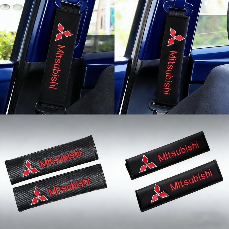 2pcs Carbon Fiber Protection Case For Mitsubishi Asx Lancer Outlander Pajero Ralliart Cotton Car Styling Accessories