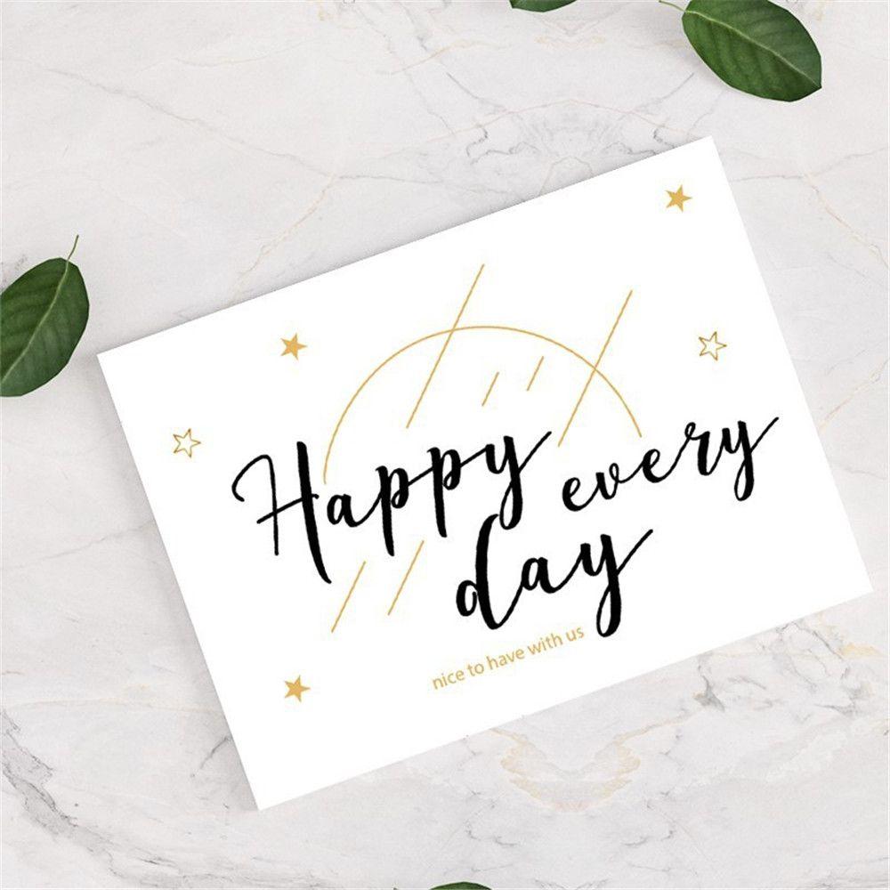 Best Wishes Package Inserts Happy Birthday Thanks Card Happy New Year Christmas Greeting Card