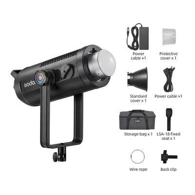Godox SZ300R 330 Вт зумируемый RGB светодиодный видеосветильник двухцветная лампа для фотосъемки CRI более 96 2500K-10000K цвет