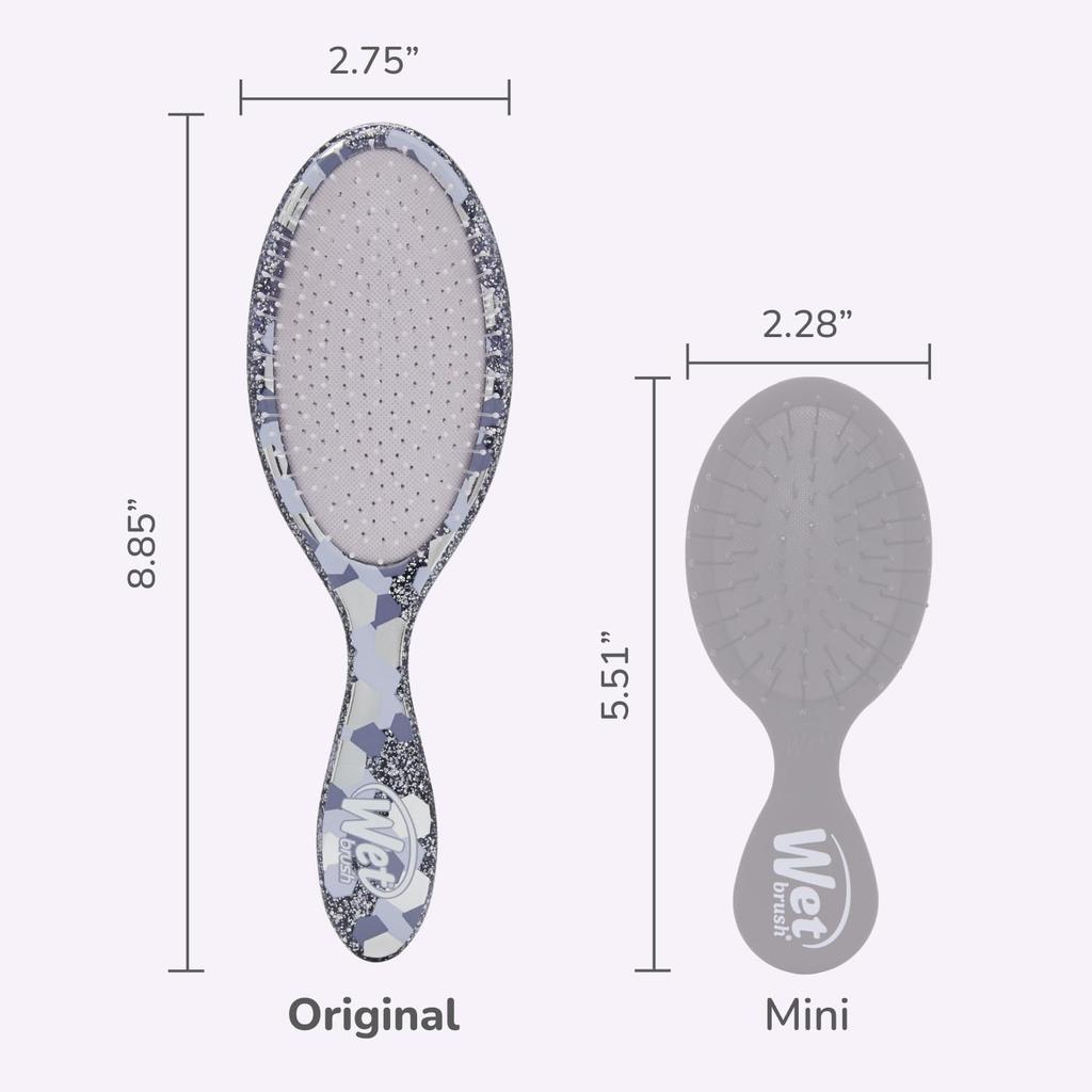 Wet Brush Original Detangler Hair Фиолетовая Щетка для Распутывания Волос Щетина IntelliFlex Скользит Сквозь Колтуны Для Всех Типов Волос Сухие Поврежденные Женщины Мужчины Щетка,