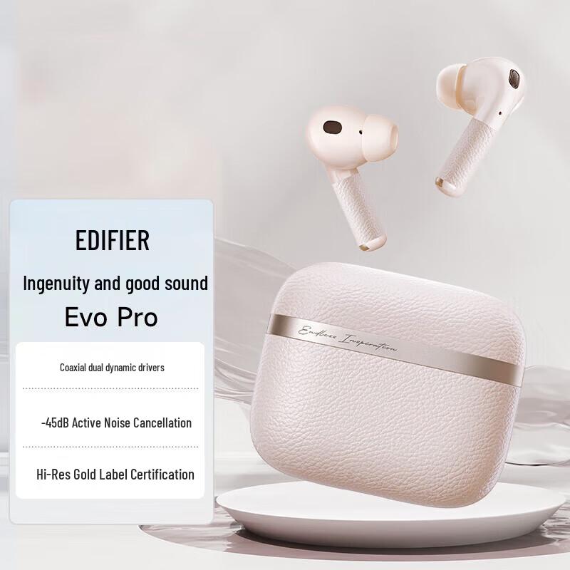 Edifier Evo Pro True Wireless Active Noise Cancelling Earbuds