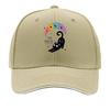 Whimsical Rainbow Moon Cat Charm Sandwich Baseball Cap Sun Cap Outdoor Workouts Hat