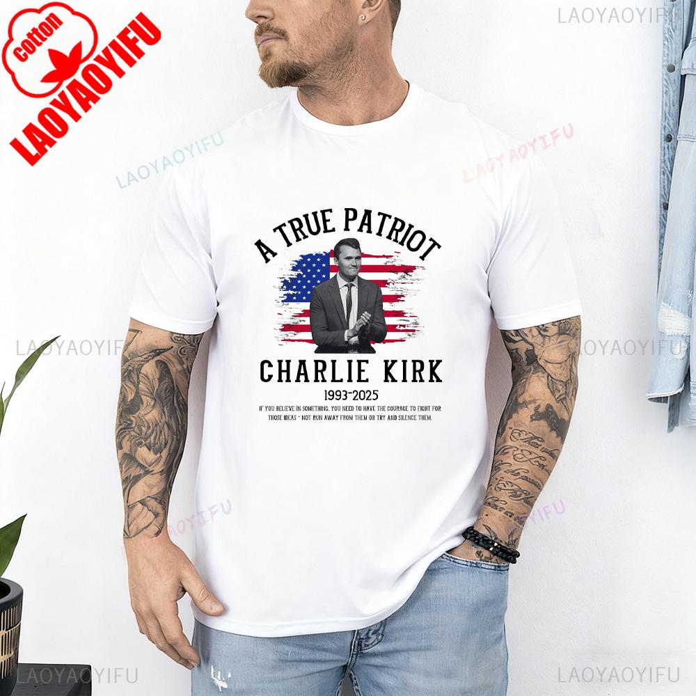 Justice for Charlie Kirk Shirt Rest in Peace Charlie Kirk 19932025 Graphic T Shirts Thank You for Your Memories Woman Man Tops