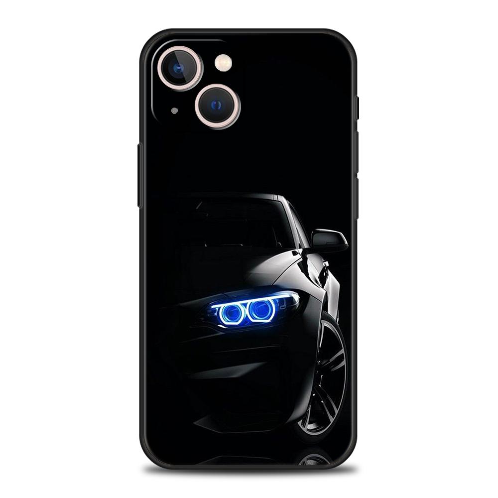 Крутой спортивный черный автомобильный чехол для iPhone 16 15 14 13 12 Pro Max XR XS 11 7 8 Plus противоударный силиконовый мягкий чехол Capas