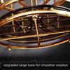 360° Rotation Cup Holder with Water Drain Tray Gold Glass Cup Storage Rack Mug&Cup Organizer  Bar