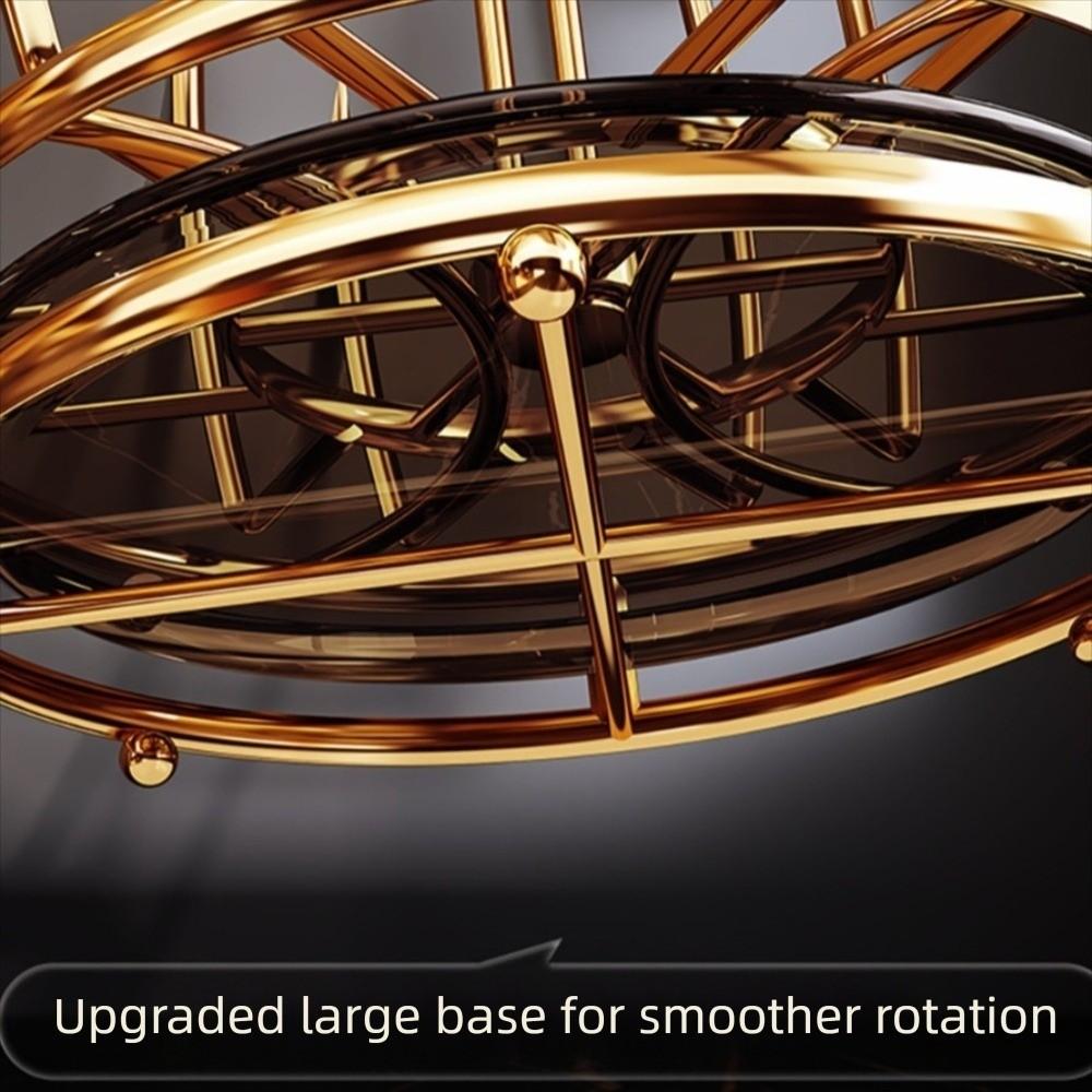 360° Rotation Cup Holder with Water Drain Tray Gold Glass Cup Storage Rack Mug&Cup Organizer Bar