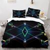 Colorful Geometric Duvet Cover Set Psychedelic Swirl Bedding Set King Queen For Kids Adults Room Microfiber Abstract Quilt Cover
