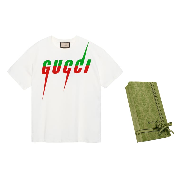 GUCCI Men's Cotton Blade T-shirt White 565806-XJAZY-9037