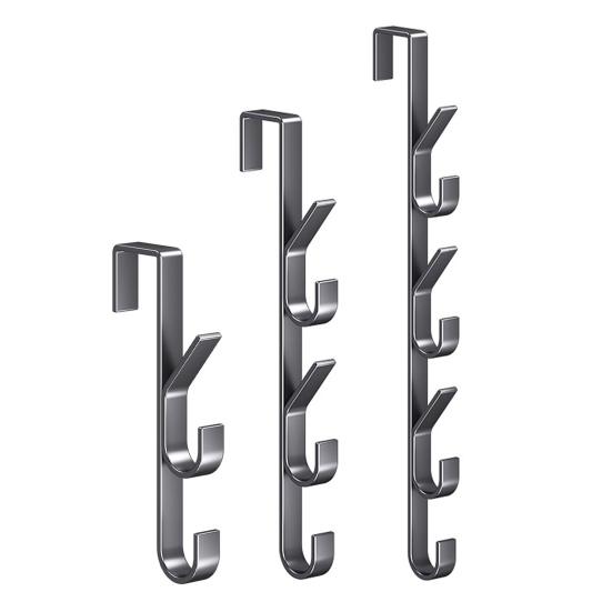 Door Hook Metal Coat Rack Strong Load-bearing Space Saving Simple Installation Hats Bags Organizer Towel Clothes Hanger