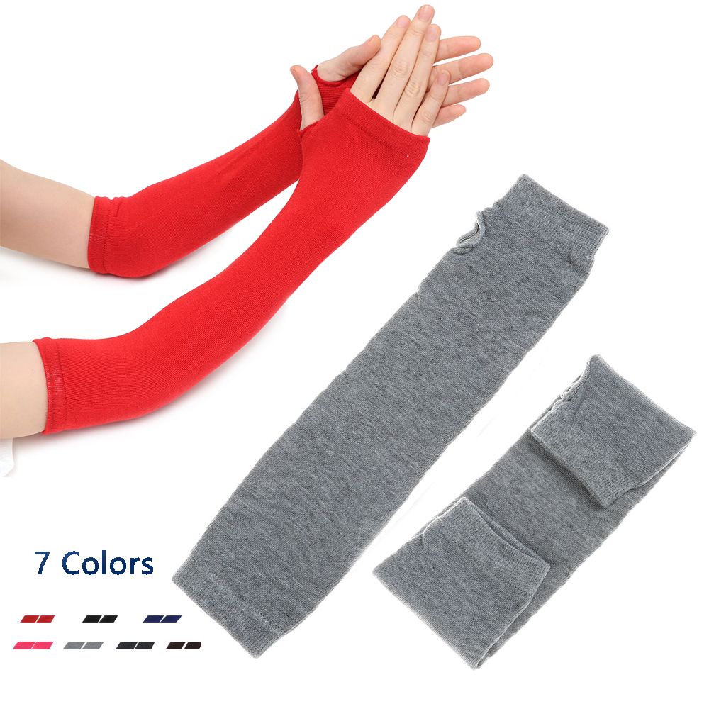 Oversleeve Knitted Keep Warm Sleeve Fingerless Gloves Sleeves Arm Warmers Elbow Mittens Long Gloves