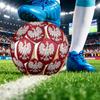 Польша Футбол Принт Размер 5 Футбольный Мяч Износостойкий Стандартный Взрослый Тренировочный Футбольный Подарок для Фанатов для Матчей в Помещении и на Открытом Воздухе Спорт