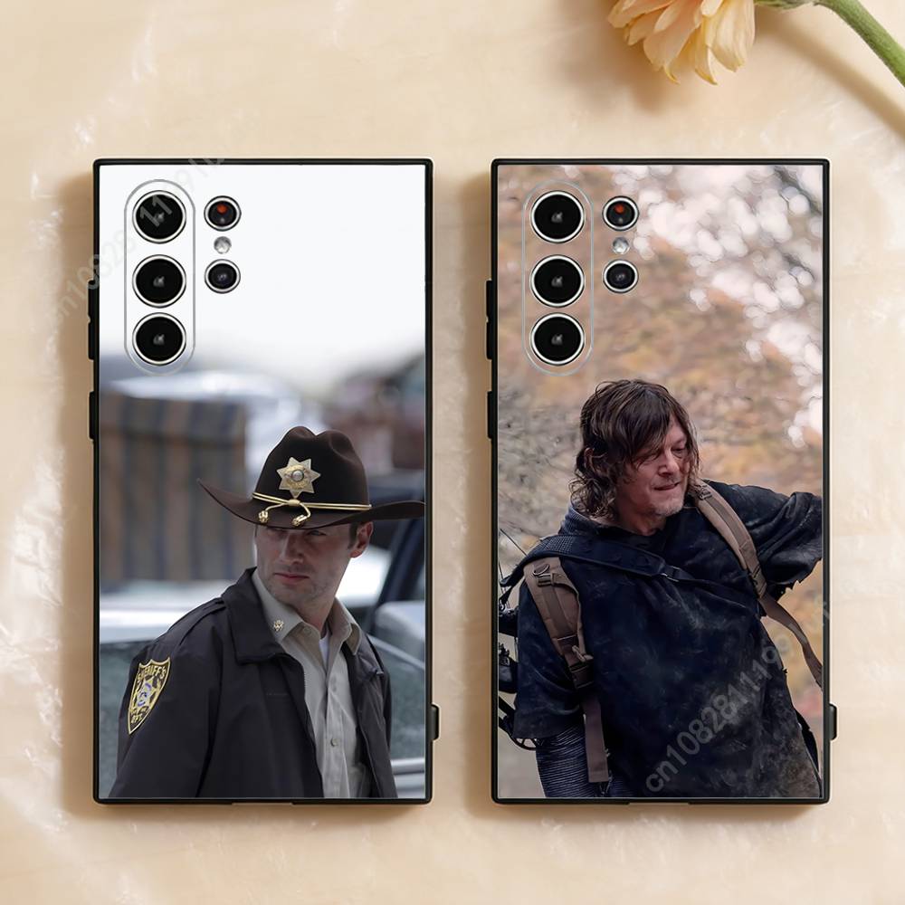 The W-Walking D-Dead-S Rick Daryl Phone Case for Samsung Galaxy S30 26 25 Ultra Plus S24 23 22 FE Lite S21 20 TPU Cover