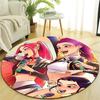 1pc KPop Demon Hunters11 Design Printed Area Round Carpet for Bedroom Living Room Home Decor Rugs Mat Non Slip Mat Rug for Bedside