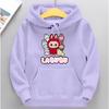 Детское худи Новое модное Labubu Kids Милое мультяшное повседневное худи 100-160см Мальчики Девочки