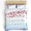 Pink Cherry Blossoms Flower Japan Bedding Set 3pcs Duvet Cover Pillowcase Kids Adult Quilt Cover Double Bed Set Home Textile