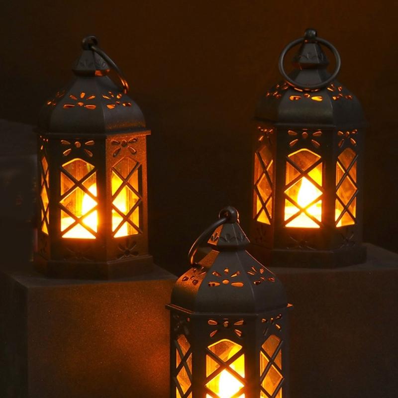 Friendly Electronic Candle Lamp Lanterns for Home Decoration Camping Restaurants and Weddings with Battery Power