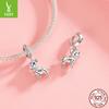 French Dou Pendant S925 Silver Beads, Creative Diy Bracelet Beads Cute Puppy Pendant