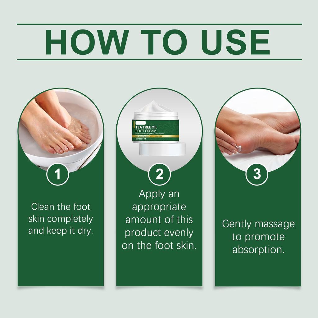 Teatree Oil Foot Cream Foot Skin Care Cream Moisturizing Foot Skin Daily Care Cream