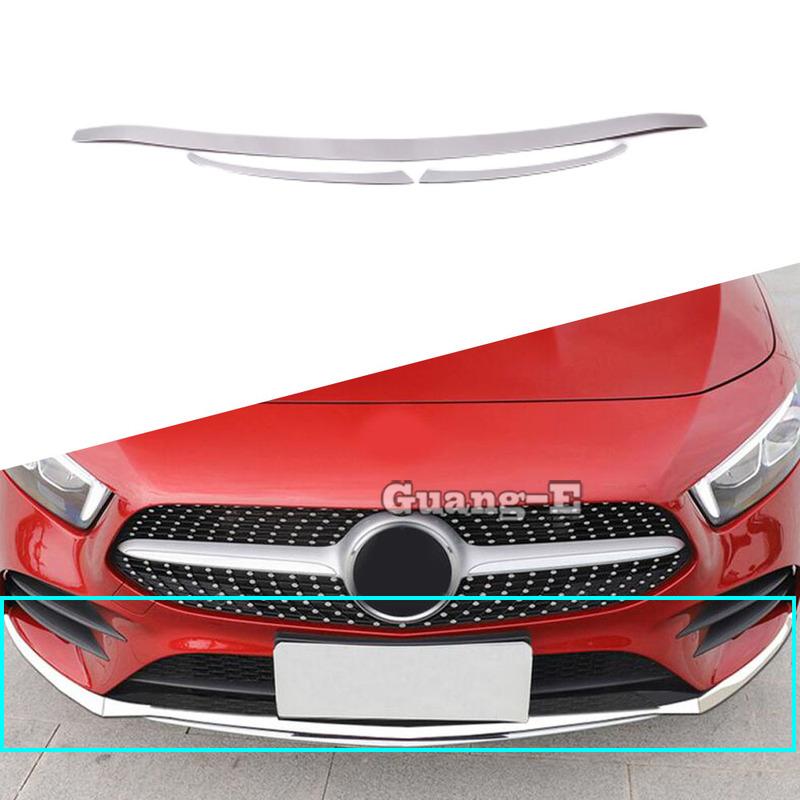For Mercedes Benz A Class W177 A180 A200 A250 Car Cover Trims Front Bottom Grid Grill Grille Edge Stick