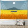 Морской пейзаж, художественная живопись, большой гобелен, Фэнтези, звезды, Луна, домашняя настенная подвеска, кавайная ткань, Настенный декор, богемный декор комнаты в стиле хиппи