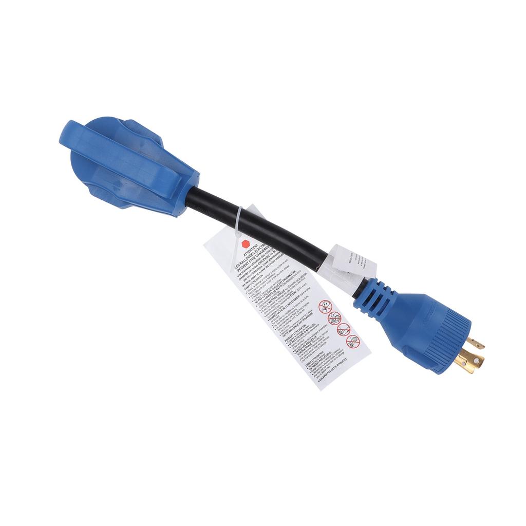 Кабель-переходник для питания RV 30A на 30A 125В 10awg 3 провода для зарядки транспортных средств Синий