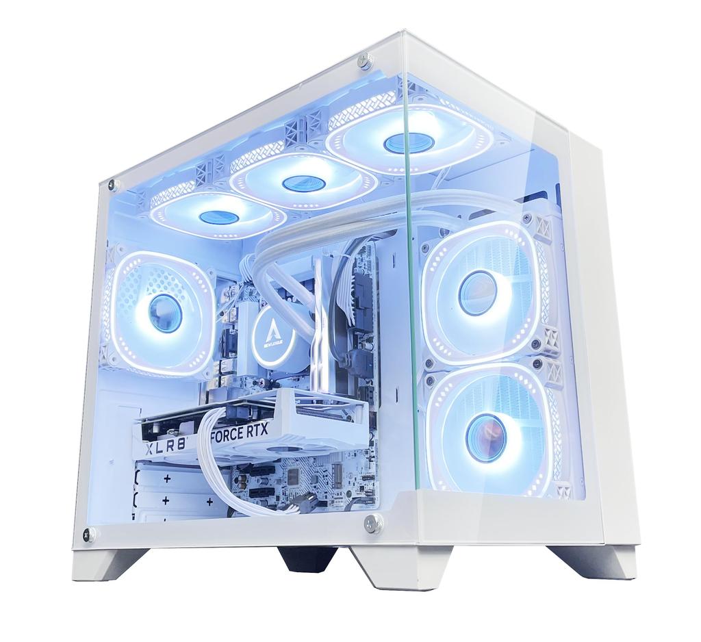 NEWLEAGUE Gaming Desktop Computer with Water Cooling Specially Selected Model Core I5 12400F RTX3060 16GB NVMe SSD 512GB 850W Power Supply Unit