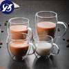 Стеклянная чашка для чая с двойными стенками, термостойкая кружка для кофе, молока, прозрачная чашка для питья воды
