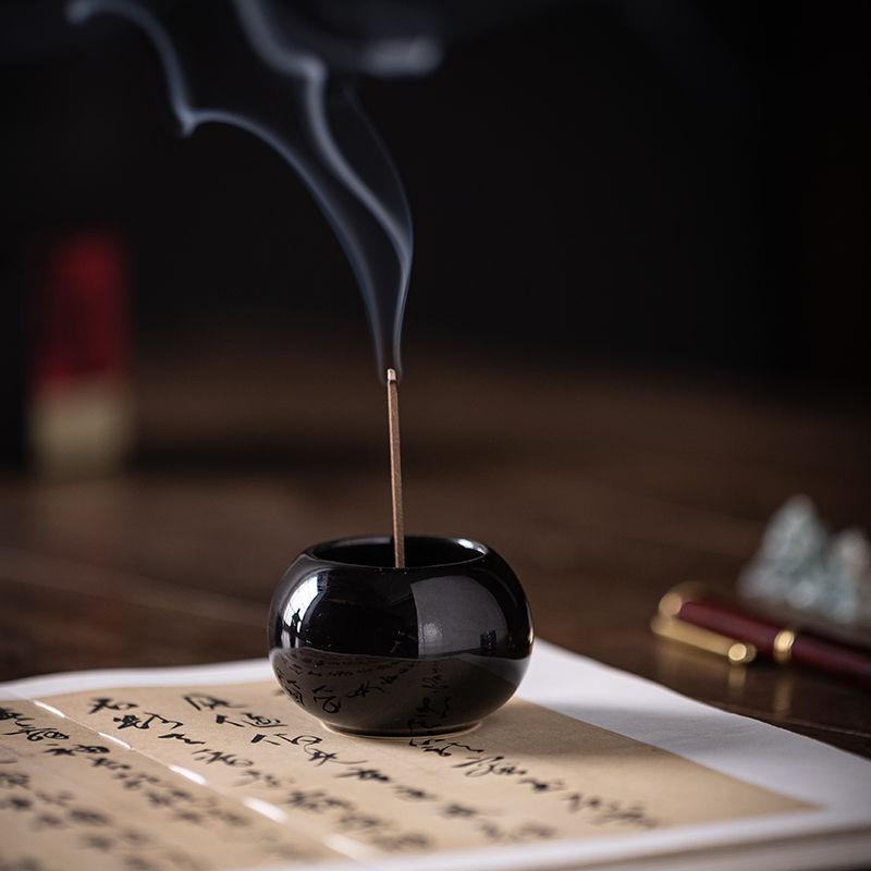 Маленькая керамическая подставка для благовоний-палочек, красочные медитативные украшения, держатель для сандаловых благовоний, печь для благовоний для чайной церемонии