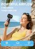 Portable Handheld Turbo Fan, 1-199 Speed Adjustable with LED Display, High-Power Motor, Rechargeable Battery, 4 IN 1 Pocket Design for Indoor