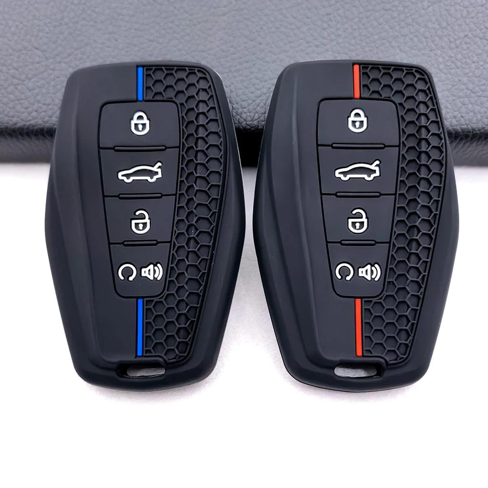 Силиконовый чехол для автомобильного ключа для Geely Coolray X6 Geometry C Emgrand Global Kulrey Hawk Gx7 Okavango Смарт-пульт Автомобильные аксессуары