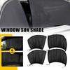 4X Защитная сетка от солнца на переднее и заднее стекло, Защитный чехол от солнца, ЧЕРНЫЙ, Автозапчасти