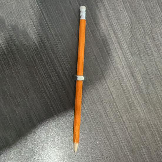 4/6/8 шт. Карандаш для снятия стресса с гайкой, деревянный карандаш с резьбой, для школьной работы, снятие тревожности, бесшумный успокаивающий вращающийся карандаш-фиджет с гайкой