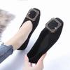 Fashion Low Heel Elegant Slip-on Ladies Footwear Square Toe Women's Flat Shoes Price Shoe Y2k 2025 Summer High Quality Fashion Non Dress
