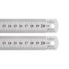 Stainless Steel Ruler, 20cm/8" Length X 1/36" Thickness X 1" Width, Inch and Metric, Linear Measuring Tool for Woodworking, Painting, Crafts, S