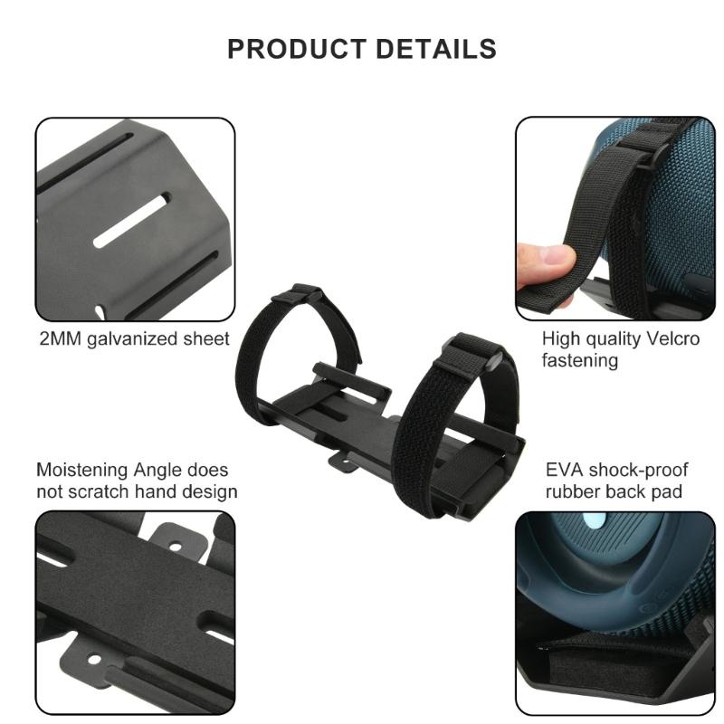 Универсальный держатель для динамика для устройств до 13,78 дюймов, держатель на руль велосипеда с прочным ремешком для велосипедов