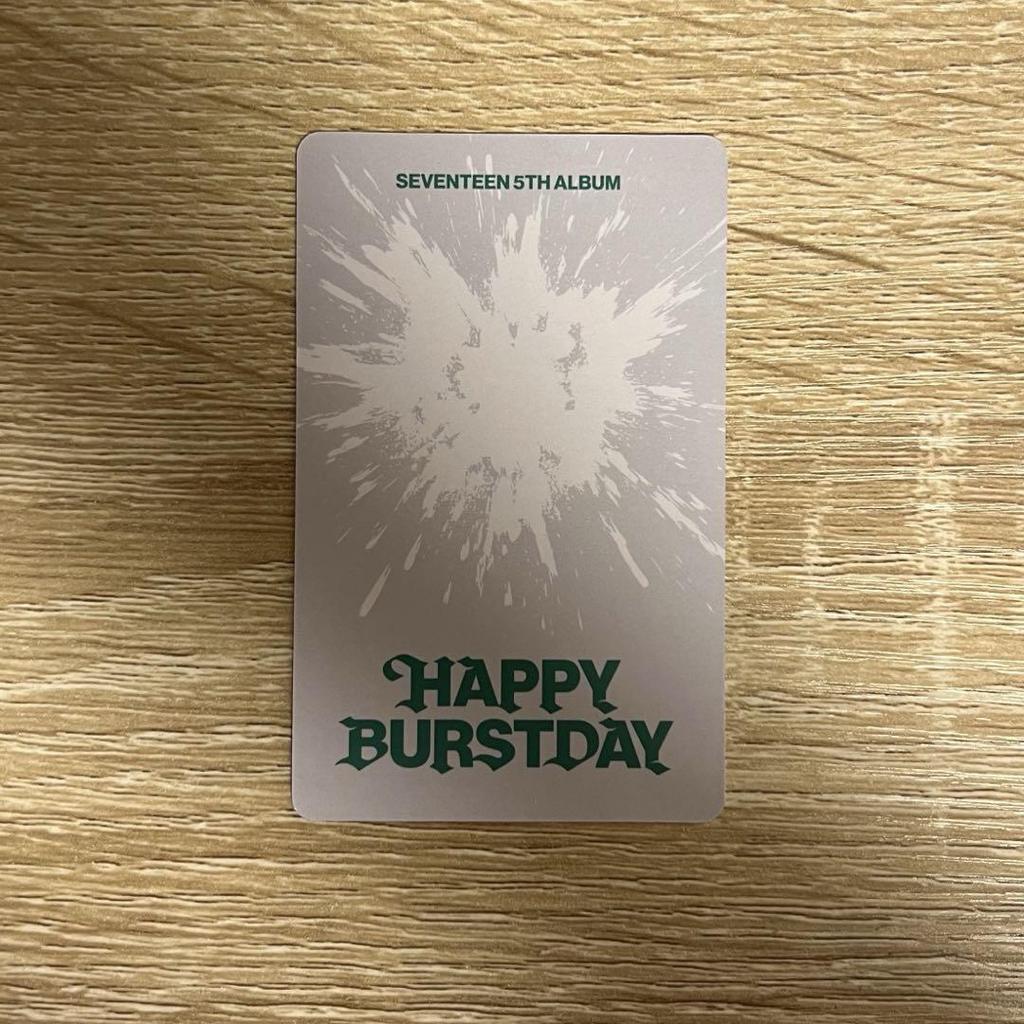 [USED] Seventeen BURSTDAY WEVERSE Bonus Lucky Dollar S.Coups