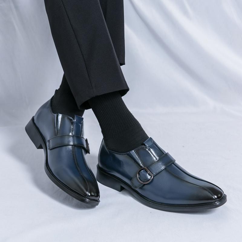 Fashion Leather Shoes Man Casual Loafers Luxury Design Slip On Male Dress Shoes Leisure Style Big Size Good Wear-resistant Sole