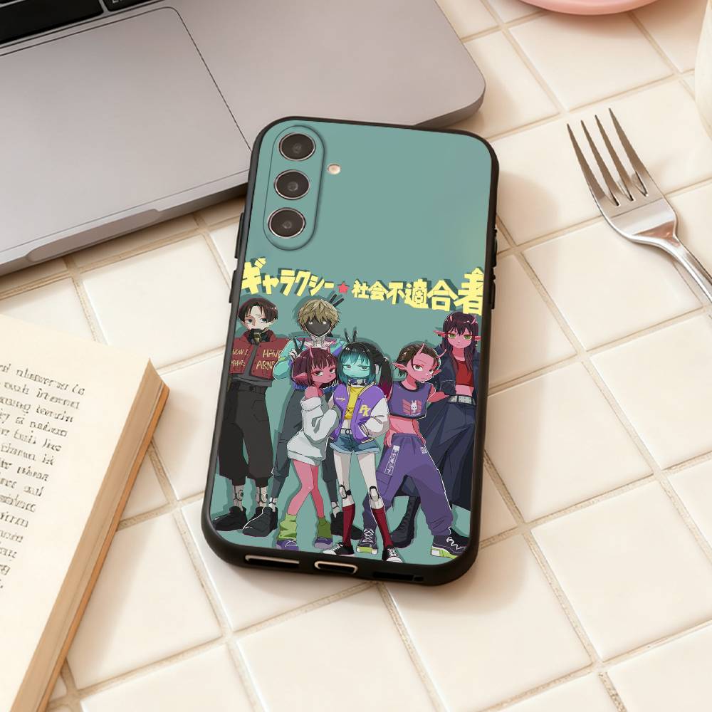 Чехол для телефона Anime M-Milky S-Subway для Samsung Galaxy A73, A72, A71, A70, A53, A52, A51, Других Мягкий черный корпус