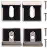 Official Kagami Website | Stainless Steel Mirror Mounting Hook Set (for 5mm Thick Mirrors / SUS304 / Made In Japan) 4-point Top and Bottom Mountin